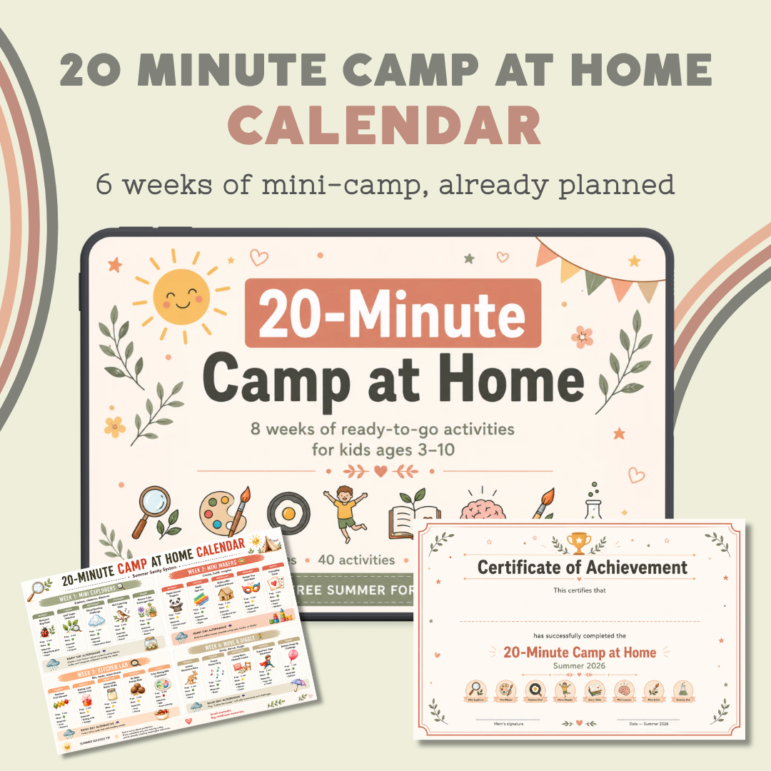 20 Minute Camp at Home Calendar